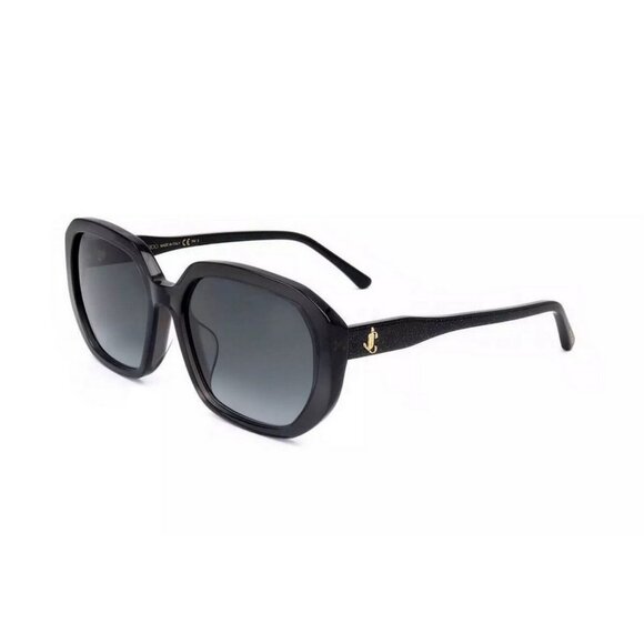 JIMMY CHOO JCKARLYFS-KB790-57 Sunglasses Size 57mm 145mm 18 Black SUNGLASSES